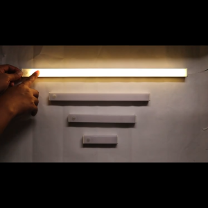 PILUM LED Motion Sensor Night Light 50 cm Bar Rechargeable USB – Magnetic Stick-On Under Cabinet Closet Induction Light Wireless Night Light for Kitchen Wardrobe Stair Bathroom Bedroom Lighting Emergency Study Lamp Drawing Light - 3 MODES