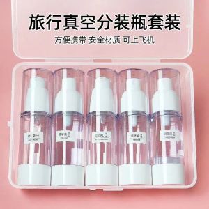Bộ Bình Xịt Chân Không Cao Cấp Bộ Pha Loa Nước Hoa Cỡ Nhỏ Cho Kem Nền Và Kem Dưỡng Ẩm Bộ Bình Đựng Mỹ Phẩm Du Lịch