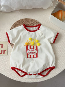 Adorable Summer Newborn Outfit Short Sleeve Bib Overalls Baby Boys Girls Cotton Clothes Infant Protective Cover Overall Suit