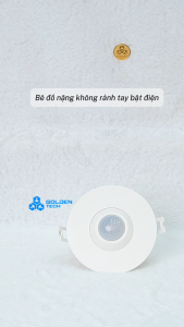 (Rạng Đông) Cảm biến chuyển động âm trần CB09.PIR (AC) Phạm vi 7 mét Giữ sáng 3 giây-15 phút