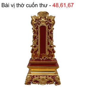 Bài vị thờ cúng cổ kính hàng cực đẹpcực dày gỗ mít cao 486167cm