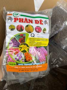 1kg Phân dê qua xử lý hàng chuẩn ( chuyên cho lan và hoa hồng ) - 1 túi