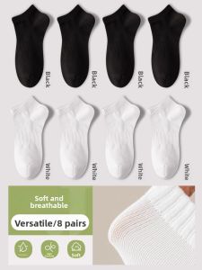 JIAZINI | Anti-Odor Absorbent Pure Cotton Breathable Boat Socks