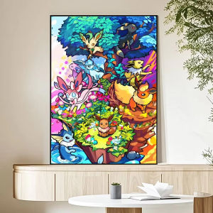 5D DIY Classic Pokemon Anime Collage Diamond Painting Mosaic Handmade Art Exquisite Creative Gift Home Decoration