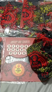 Red Horse Headwrap Bandana Authentic Head Wrap