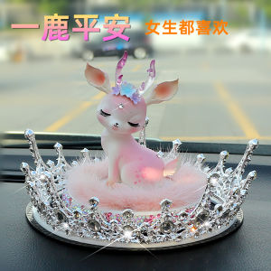 High-End Car Dashboard Decorations Diamond Embedded Goddess Style Womens Luxury Automobile Interior Accessories Safe Journey