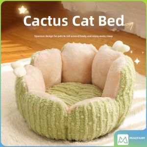 Warm Half-enclosed Washable Stylish Cat Bed
