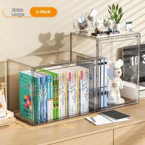 XINGYOU | Dustproof Transparent Book Storage Box