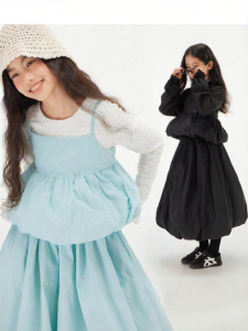 LOVESASAKIDS | Light & Breathable Ruffle Paper Fabric Girls Dress Tank Top