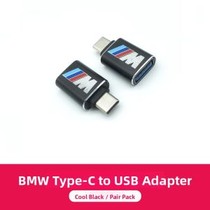 BMW Car Charging Adapter Cable Type-C to USB Data Transfer Converter for 3 Series 5 Series X1 X3 Vehicles