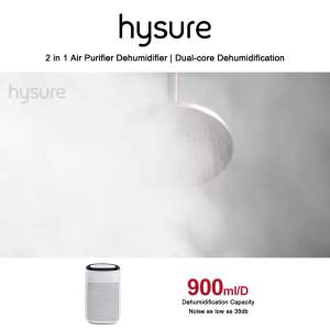 Hysure POLO™ Dehumidifier& Air Purifier 900ml/D HEPA Filter 2 in 1 Air Purifier Penyahlembap