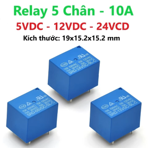P PMC 3 Cái Relay 5 Chân 5V 12V 24V 10A Rơ Le 5 Chân 10A Role 5 chân