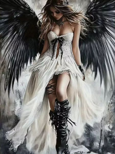 Kayou | Large Size Jigsaw Puzzle 500/1000/1200/2000 Pcs Dark Angel Fantasy Jigsaw Puzzles for Adults Stress Relief Toys Gift