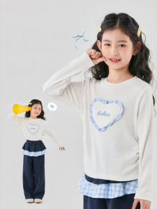 Moonkids | Girls Spring Autumn T-shirt Long Sleeve White