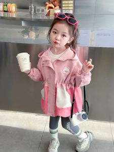 Áo Khoác Trẻ Em Mùa Xuân Thu Phong Cách Mới Trẻ Em Thời Trang Thỏ Trắng Áo Khoác Trẻ Em Mùa Thu Ba Trong Một Áo Khoác Trẻ Em