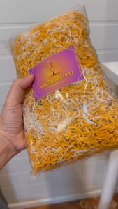 ไส้เทียนก่อไฟ ขี้ใต้ ขี้เทียน เศษไส้เทียน เชื้อเพลิงก่อไฟ  ที่จุดเตาถ่าน