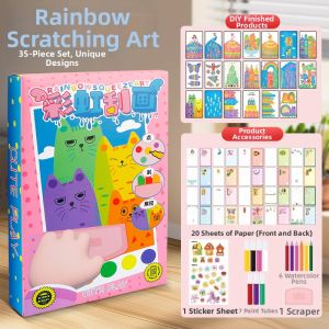 WEIBAI | DIY Graffiti Scratch Art Drawing Children Toy