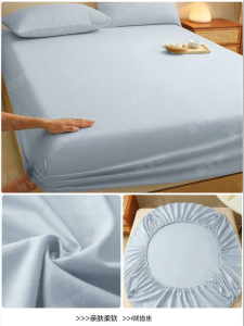 YALU | A Grade 100 Cotton Flannel Fitted Sheet Single