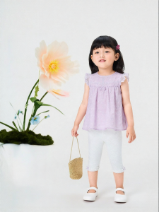 Purcotton | Cotton Child Muslin Sleeveless Set