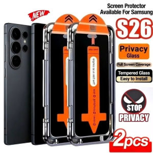 1/2Pcs Anti-Spy Tempered Glass for Samsung A57 A56 A55 A36 A35 A26 A17 A16 A15 S26 S25 S24 Ultra S23 S22 Plus Screen Protectors