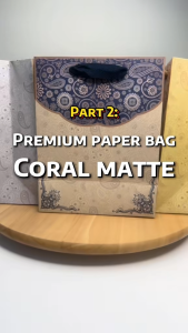 Store Age 12pcs Premium PB Coral Matte Paper Bag Color Paper Bag Bag Goodies Batik Paper Bag Doorgift Murah