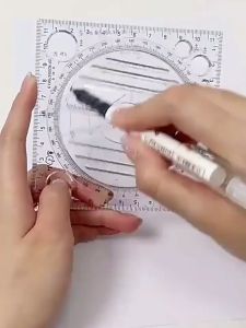 Thước nhựa dẻo đa năng: đo góc vẽ hình lập thể đồ thị hàm số đường thẳng cho học sinh