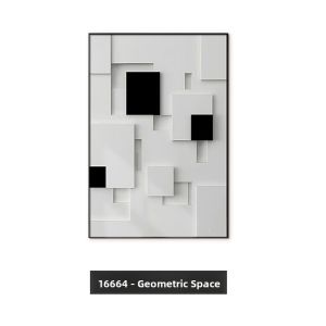 YASISHA | Black and White Geometric Abstract Modern Minimalist Art Decorative Wall Hanging