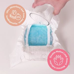 Lil Momo Ecodiapers Biodegradable Eco-friendly Bamboo Diapers Small (36 pcs)