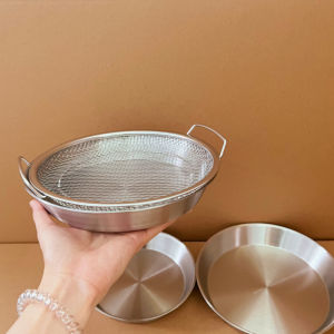 Mặt Phẳng Lọc Dầu Nhà Bếp Bằng Thép Không Gỉ 304 Khay Đựng Dầu Khay Đựng Đồ Chiên Máy Chiên Không Dầu Khay Đựng Dầu Rò Rỉ