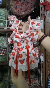 Pakaian Hewan Peliharaan Gaun Bunga Pakaian Hewan Peliharaan Baru Pakaian Kucing Anjing Kapas Murni