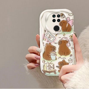 Cute Cartoon Silicone Phone Case for Redmi 10x 10A Anti-Fall Protection Cover Female Style Kawaii Soft Shell Compatible with Popular Models
