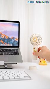 Wuzhi Audio | Kipas Angin Kecil Mini Fan Genggam Tangan Portable USB Rechargeable Fun 3 Kecepatan Kipas Angin Genggam Aksesoris
