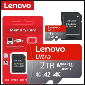 Lenovo TF SD Card Memory Card High Speed TF/SD Mini Memory Card Class 10 128GB 256GB 512GB 1TB 2TB For Camera/Phone/Computer