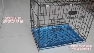 Dog Cage With Poop Tray Pet Cat Cage READY STOCK Rabbit Cage Foldable Portable Large Size 60x34x50CM / Sangkar Kucing 2 Kaki