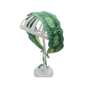 Adorable Knitted Woolen Scarf Versatile Beach Vacation Headwear Country Style Hairband Trendy Triangle Scarf Hair Accessory