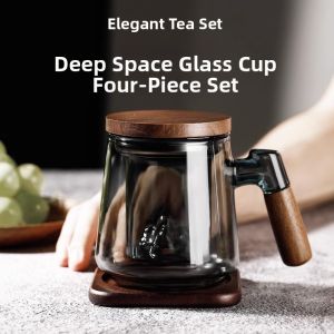 Tea Water Separation Glass Cup