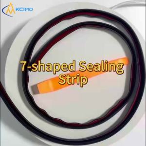 Car Window Sealing Strip 7 Shape Rubber Weather Stripping Fishbone Slot Auto Door Edge Sound Insulation Dustproof Seal Strip