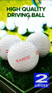 Bola Golf Driving Range Latihan 2 Layer - Kualitas Premium - Logo RANGE - Golfer- Bola Dijamin BARU (6 Pcs)