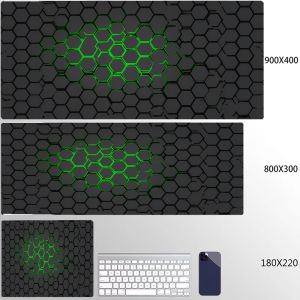 Bandai | 120x60cm Geometric Large Mouse Pad XXL Computer Mousepads Hexagon Mousepad Big Keyboard Mat Gamer Mouse Pads 90x40 Desk Mats