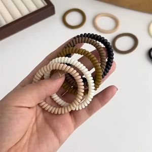 Pineapple ที่เรียบง่าย Frosted โทรศัพท์ลวดเชือกผมเชือกผม Trackless อารมณ์เครื่องประดับผม