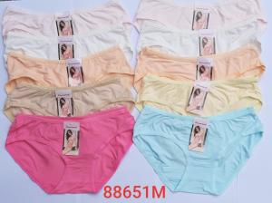 Combo 10 Quần lót nữ Thái Lan 50kg-68kg vừa (Màu Trắng và nhiều màu ) 100% Thun Cotton thoáng mát phù hợp cho đồng phục học sinh thấm hút thoải mái cả ngày - Form to (No.88651)