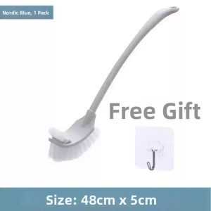 Long Handle Wall-mounted Bathroom Cleaning Brush