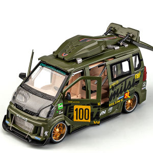 LEO 1:24 Wuling Van Modified version Diecast Model Car Alloy Cars Toys Collection Gift For Kids Boy Girl