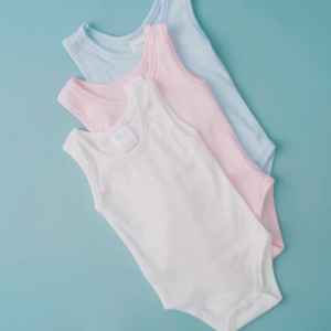 Cotton Central™ (2 pcs) Sleeveless Romper Bodysuit Newborn Infant Baby 100% USA Cotton Boy Girl Stuff And Clothes