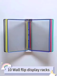 Wall-Mounted File Rack 10 Pages A4 Standard Homework Guide Book Display Folder