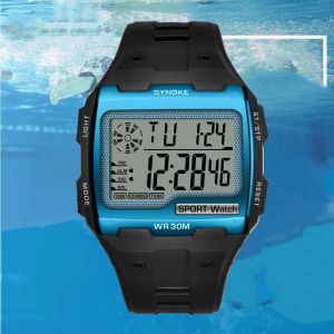 Synoke | SYNOKE Digital Watch For Men Big Numbers Easy to Read 3ATM Water Resistant Men Digital Watch Outdoor Sports Luminous Function