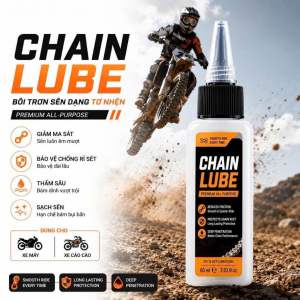 Dầu Châm Sên Xích - Dưỡng Sên Xe Máy Xe Đạp CHAIN LUBE PREMIUM ALL-PURPOSE 60ML Tơ Nhện Không Văng