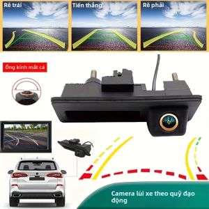 Camera Lùi Hỗ Trợ Lái Xe Ban Đêm Toàn Màu Hiển Thị Quỹ Đạo Lái Động Dành Cho Audi A4 A5 Q3 Q5 VW Passat Tiguan Golf - CCD