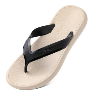 Luladi Mens EVA Sandals Fashionable Outdoor Slip-On Rubber Thong Slippers Wear-Resistant Anti-Slip Beach Shoes Breathable Casual