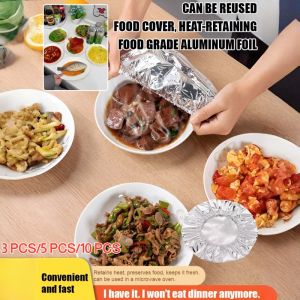 🔥Lowest Price🔥【Reusable】Fearless High-Temperature Food-Grade Aluminum Foil Insulation Cover/Stretch-Locked and Easy-to-Wash Insulation Cover/Durable and Mosquito-Proof Insulation Cover无畏高温食品级铝箔保温罩